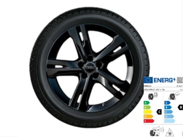 Audi A6, S6 Vinterkomplethjul 5-eget Ramus design i sort (8J x 19") - Højre